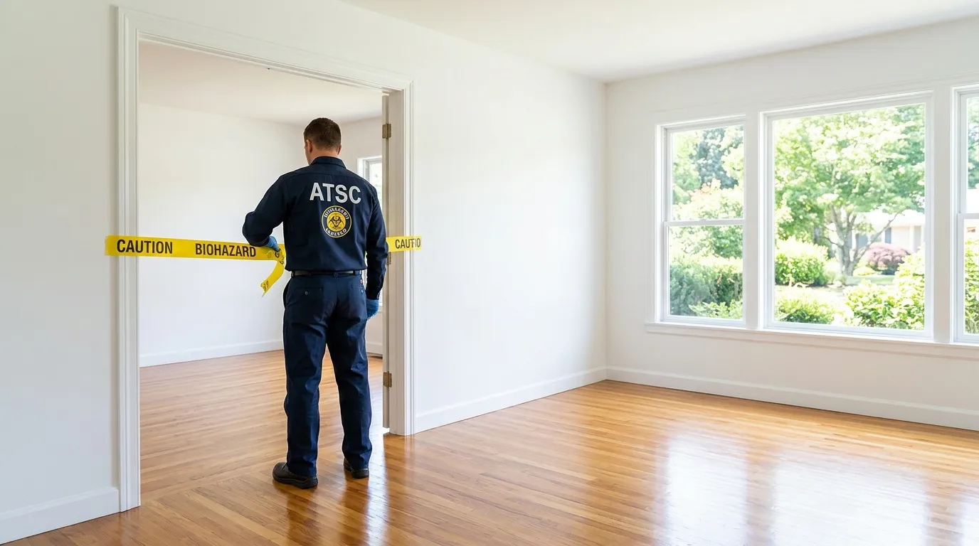 Certified biohazard cleanup crew performing Crime Scene Cleanup in North Versailles